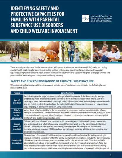 Child Welfare Practice Tip Sheets Series | National Center on Substance ...